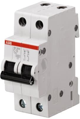 Автоматичен прекъсвач SH202 2P 1A крива С 6kA ABB