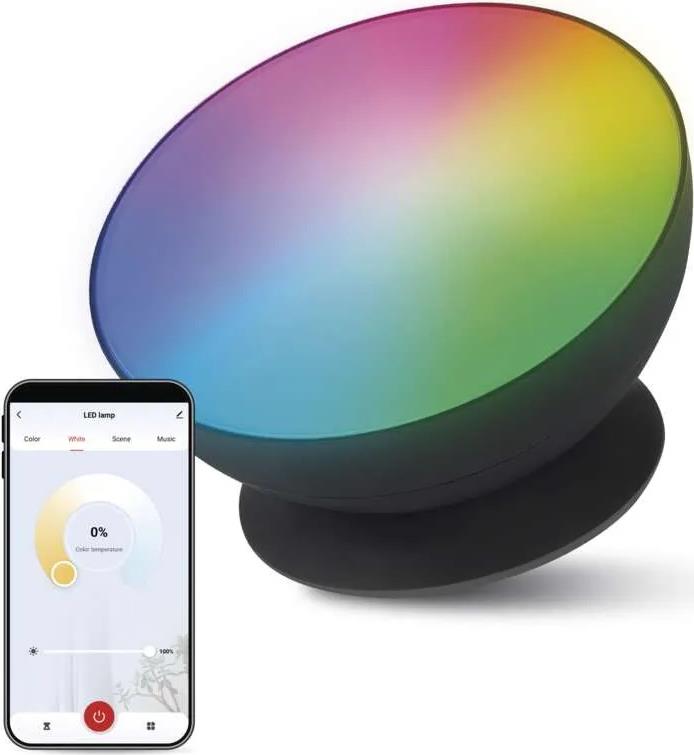 Спот LED DN175 7W RGBW 330lm димируем 20000h IP20 черен Wi-Fi GoSmart EMOS