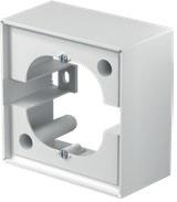 Конзола единична за открит монтаж цвят Бял Logiq TEM