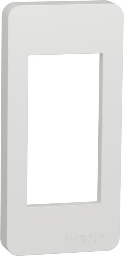 Лицева рамка ½х цвят Бял Unica Studio SE