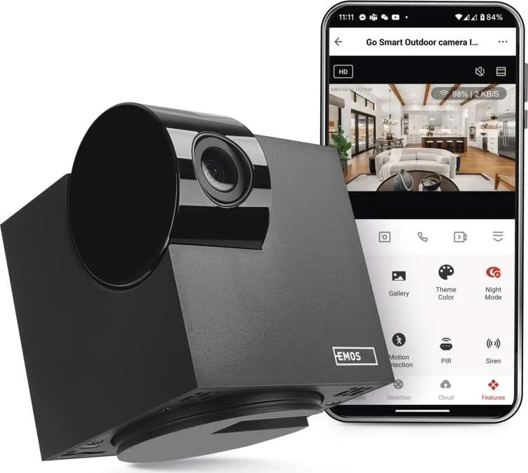 IP Камера 3MP PT 5Vdc IP20 IP-110 CUBE Wi-Fi GoSmart EMOS /до изчерпване/