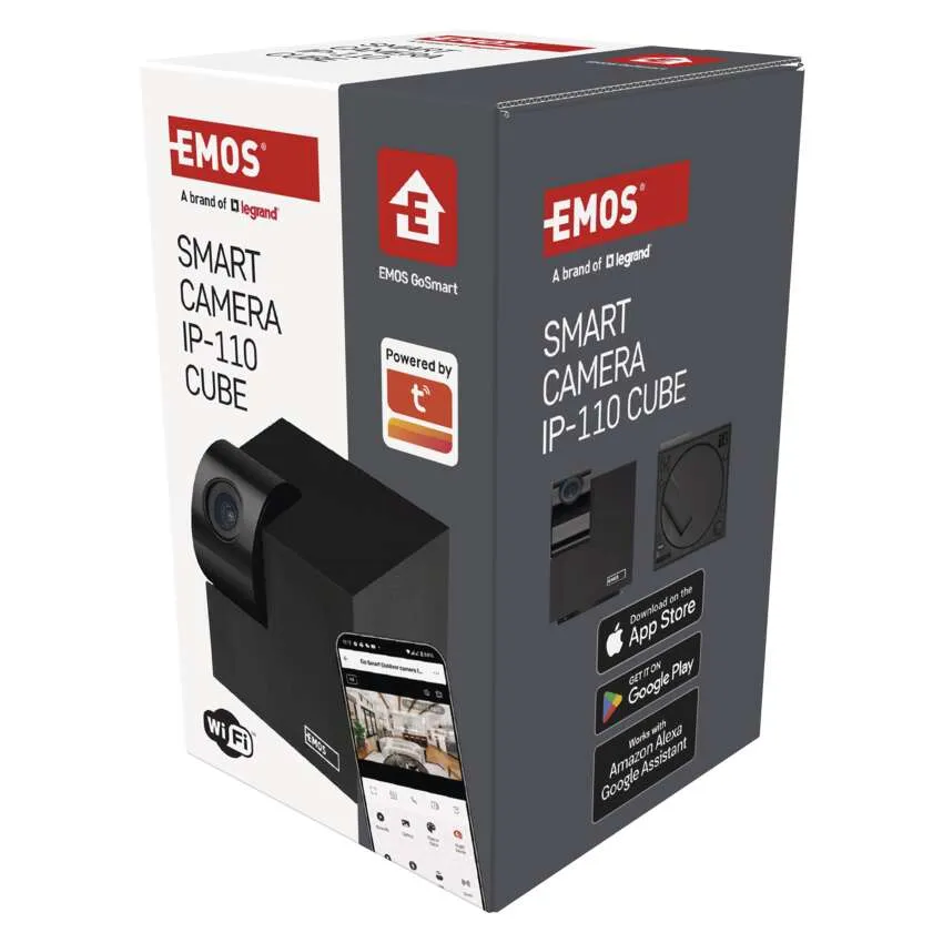 IP Камера 3MP PT 5Vdc IP20 IP-110 CUBE Wi-Fi GoSmart EMOS /до изчерпване/