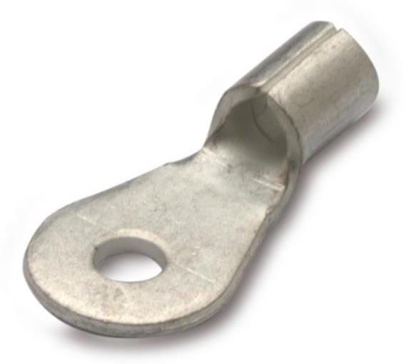 Неизолирана кабелна обувка тип ринг 4-6мм2 с диаметър на винта 3.5мм, покалаена /100бр. пакет/ BM