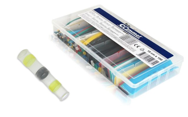 Термосвиваем шлаух и припой Commel