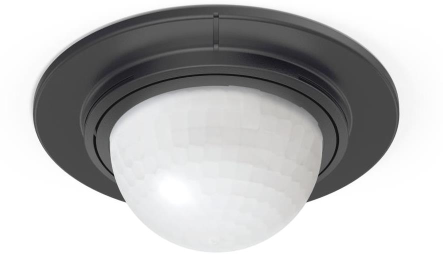 Датчик за движение PIR, за вграждане в таван, 360°, обхват D8m @ h=2,5m, IP54, IS 360-1 DE, Черен, Steinel