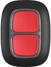 Паник бутон IP55, черен, DoubleButton Ajax