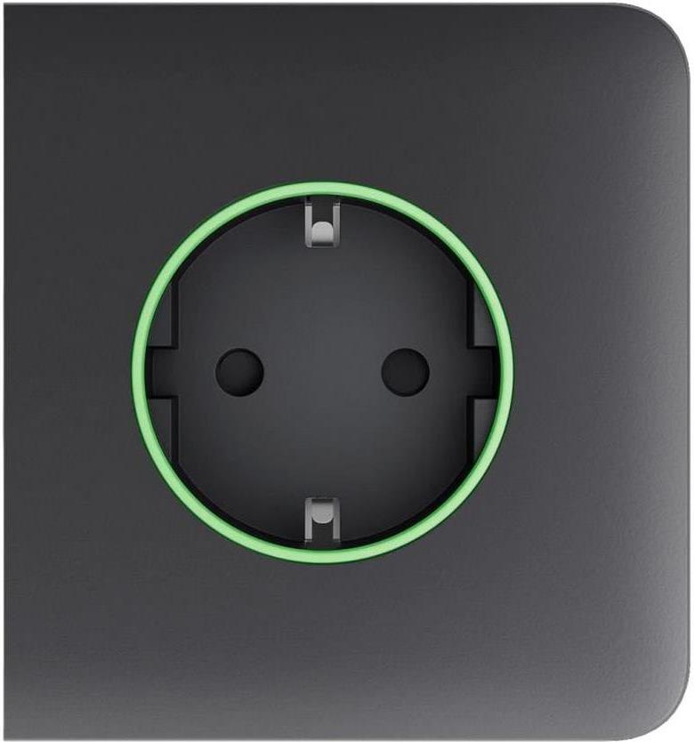 Лицев панел за контакт шуко страничен, графит, SideCover Ajax