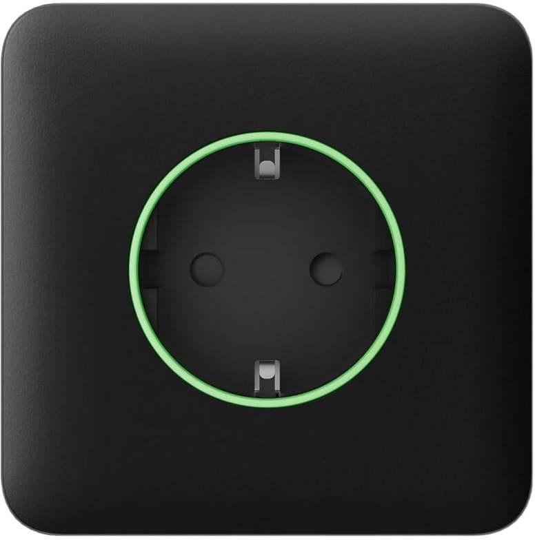 Лицев панел за контакт шуко самостоятелен, черен, SoloCover Ajax