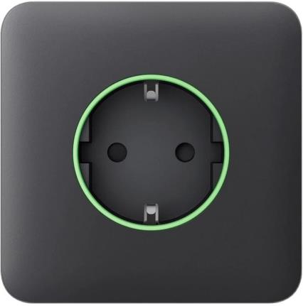 Лицев панел за контакт шуко самостоятелен, графит, SoloCover Ajax