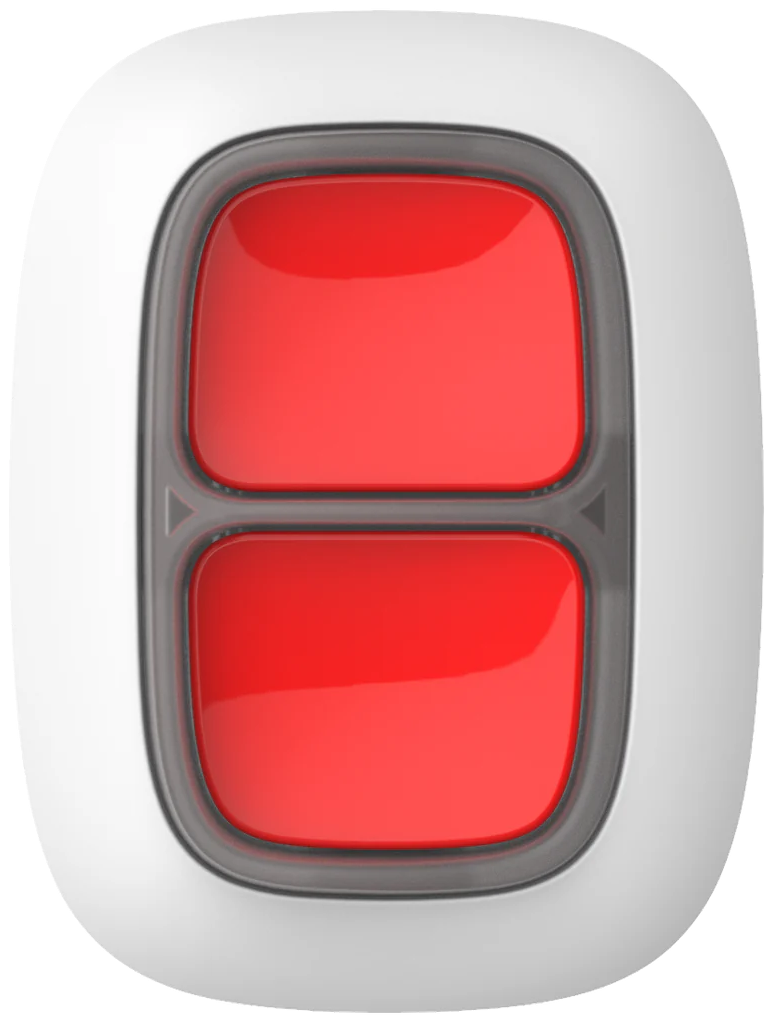 Паник бутон IP55, бял, DoubleButton Ajax