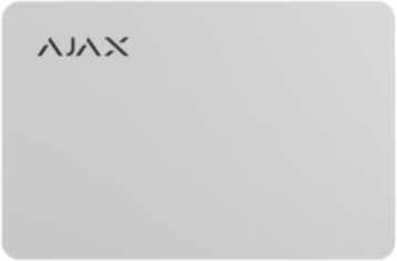 Безконтактна карта DESFire 13.56MHz, бял, Pass Ajax