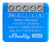 Микромодул Smart реле 1х On/Off 8A изисква неутрала Shelly 1 Mini Gen4 - 070786