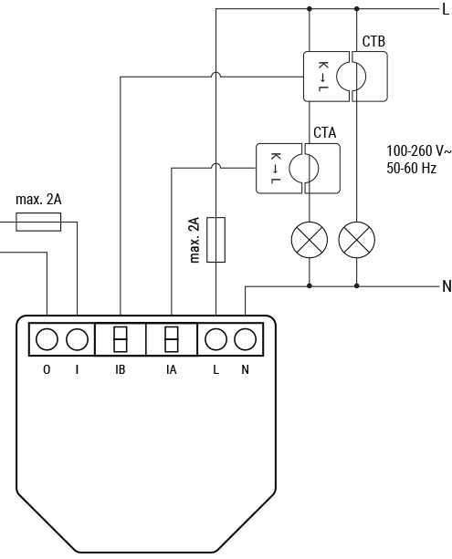 Микромодул Smart монофазен мерител 2х до 80A Shelly EM Gen3 - 261873