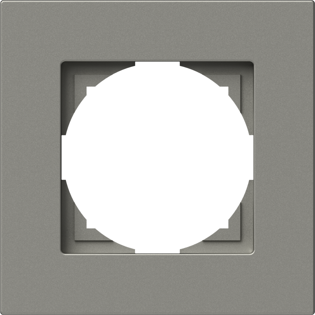 Рамка 1х цвят Титан Flat Logiq TEM