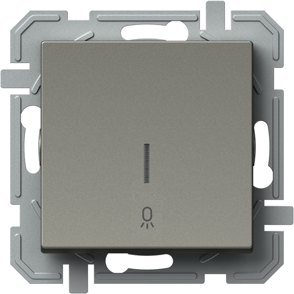 Бутон с подсветка и символ 