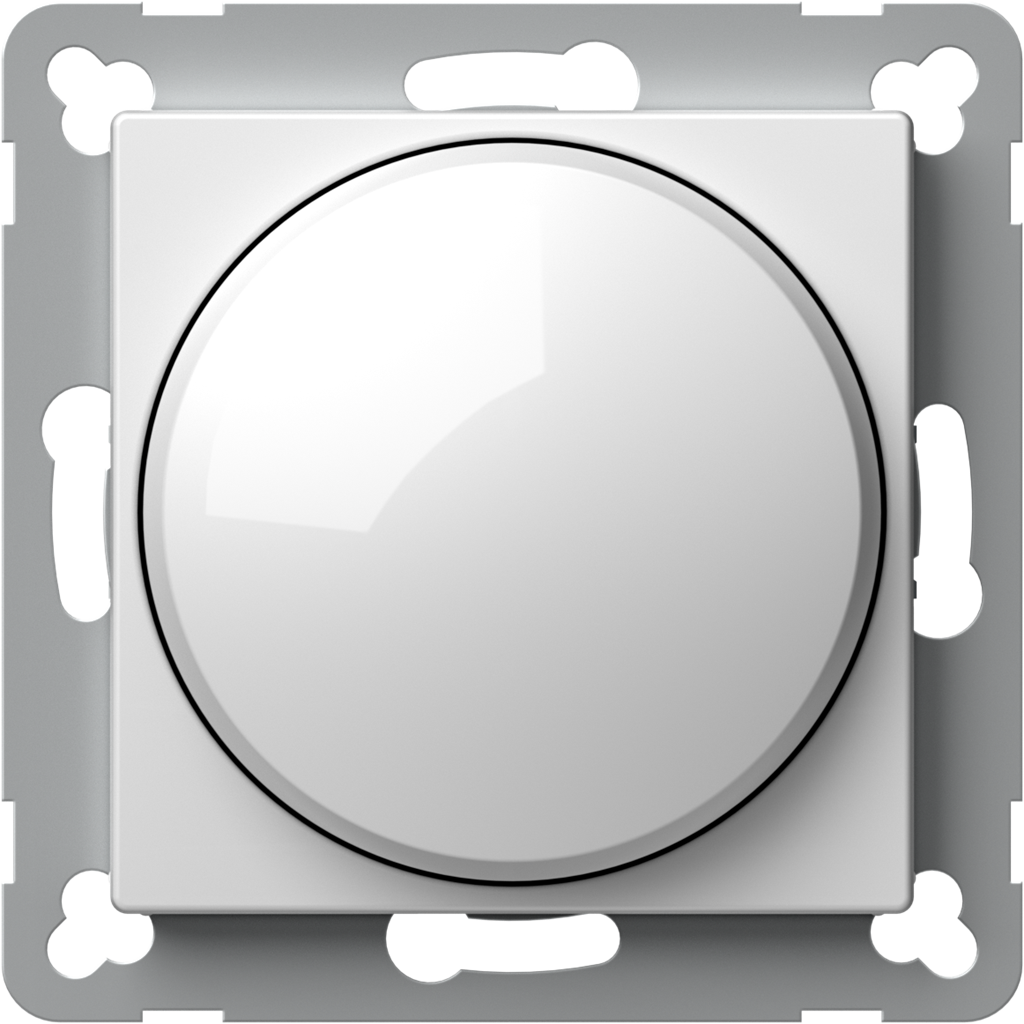 Димер ротативен R=10-250W LED=0-100VA цвят Бял Logiq TEM