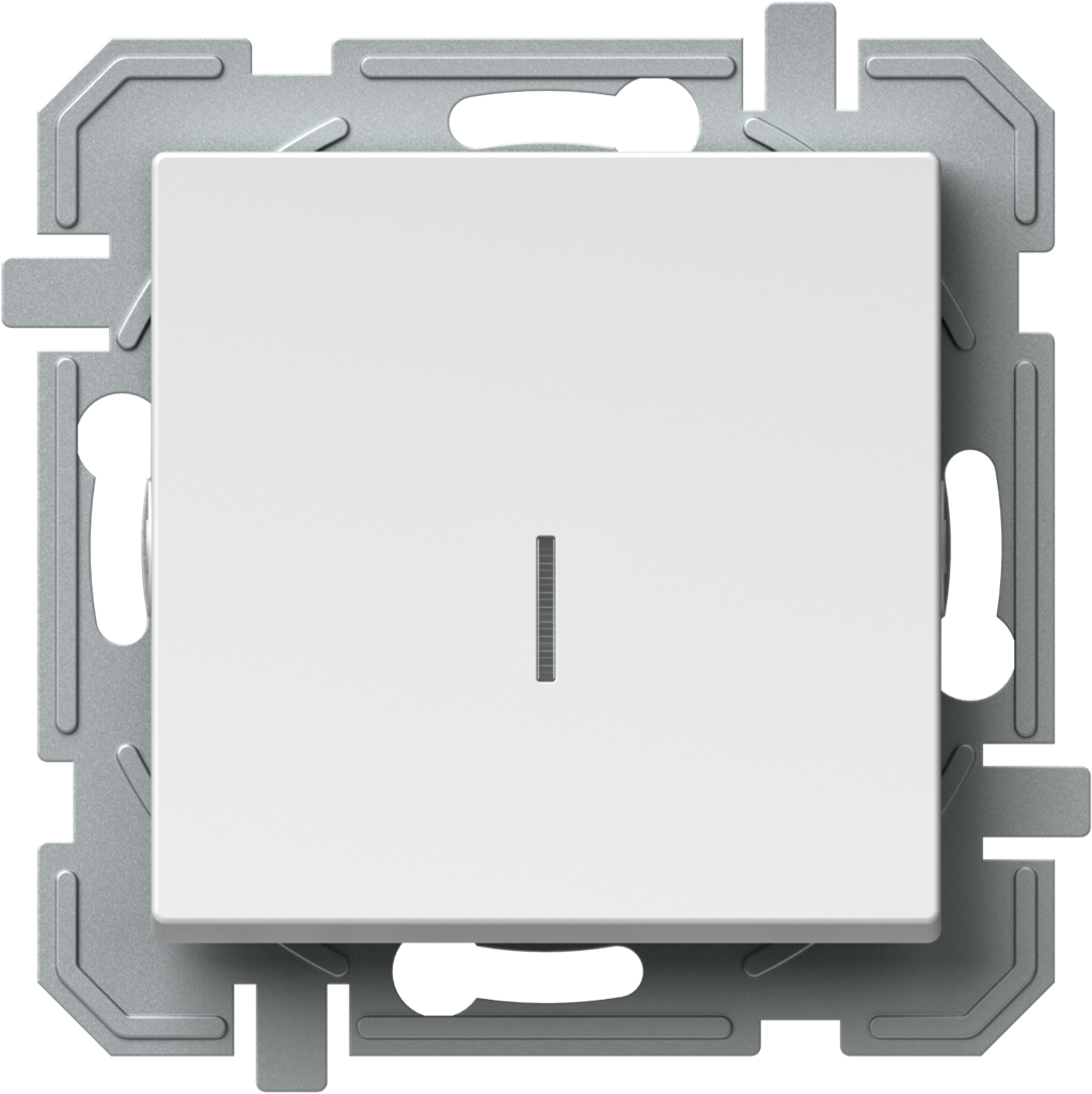 Девиаторен ключ с подсветка цвят Бял Logiq TEM