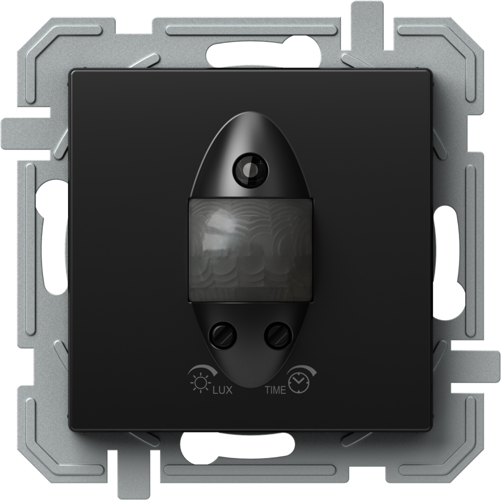 Датчик за движение PIR, 110°, обхват 8m @ h=1.2m, ≤ 80W, изисква неутрала, цвят Черен Logiq TEM