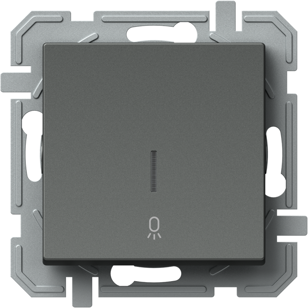 Бутон с подсветка и символ 