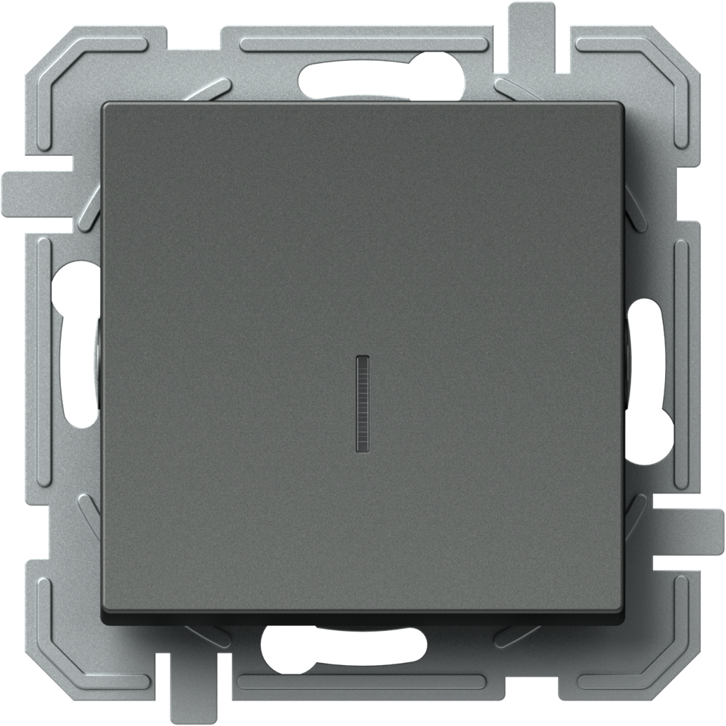 Девиаторен ключ с подсветка цвят Антрацит Logiq TEM