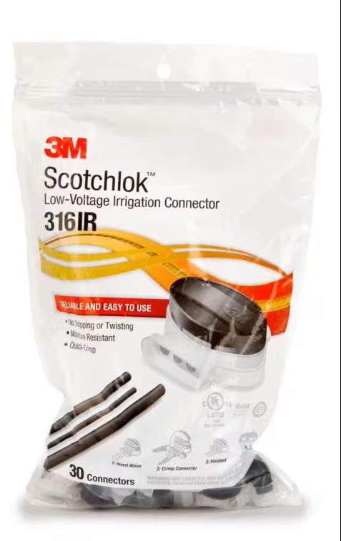 Бърза връзка с гел 3х 0.34-1.5мм2 за гъвкав/твърд меден проводник IPx8 17A 600V Scotchlok 316IR 3M