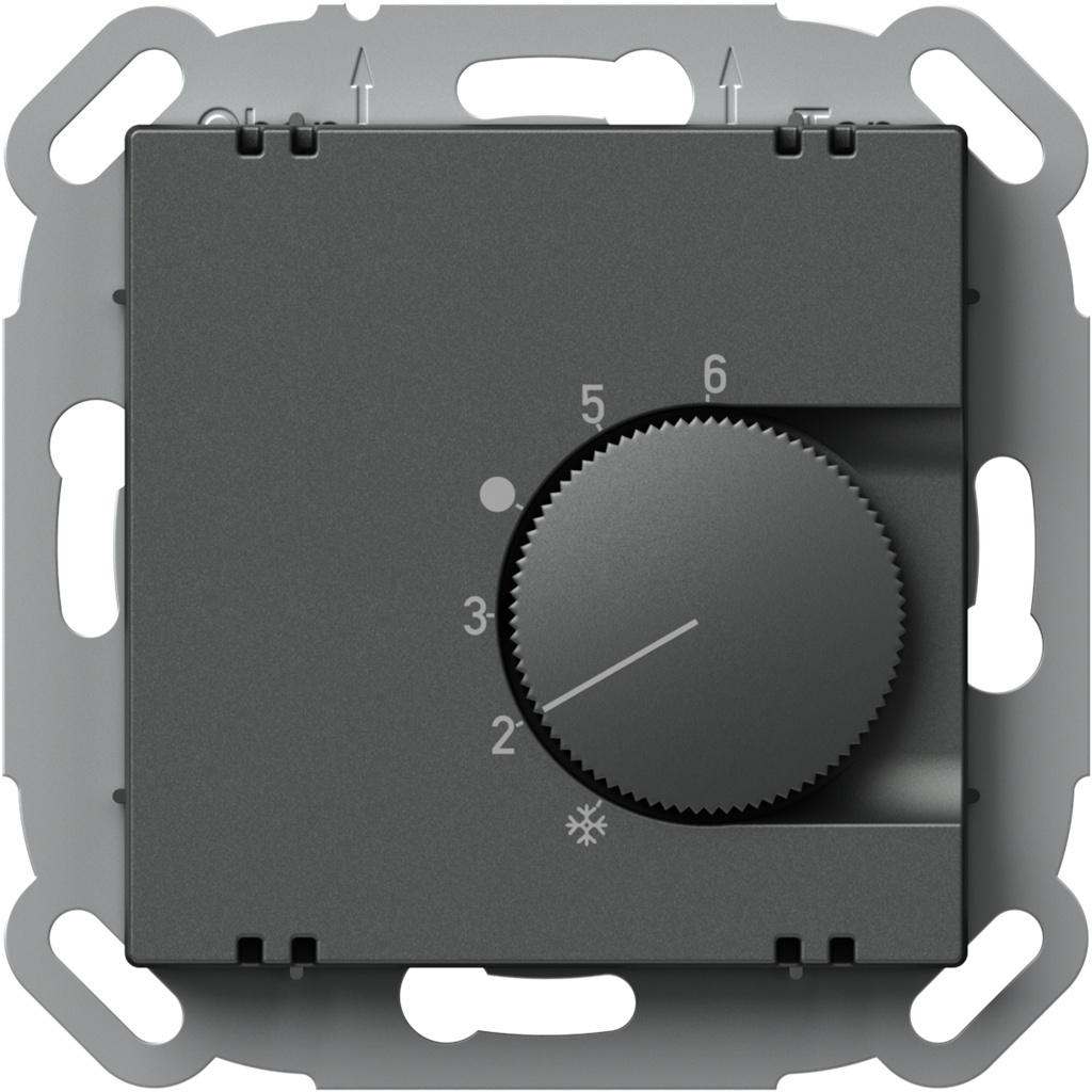 Термостат отопление 5-30°C 230V max 4А цвят Антрацит Logiq TEM