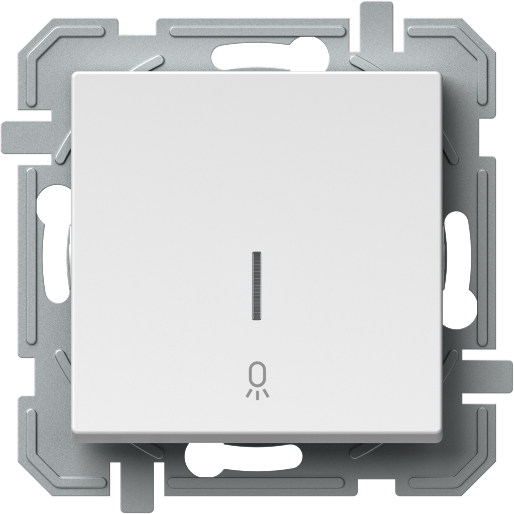 Бутон с подсветка и символ 