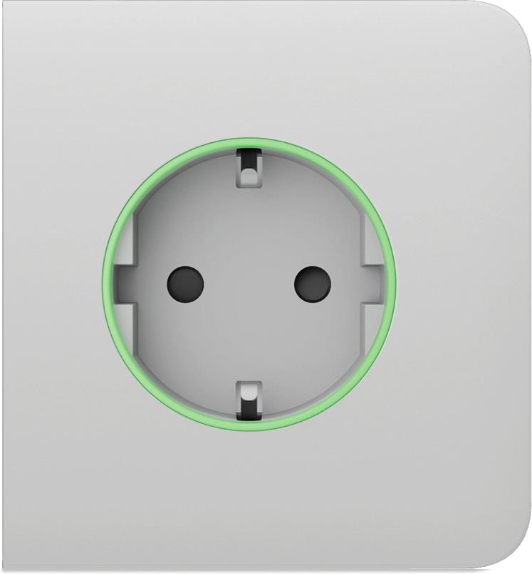 Лицев панел за контакт Smart шуко страничен, бял, SideCover Ajax