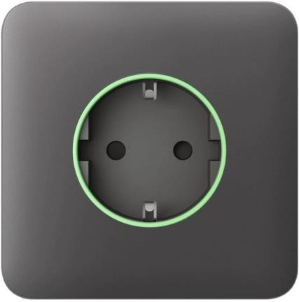 Лицев панел за контакт Smart шуко самостоятелен, сив, SoloCover Ajax