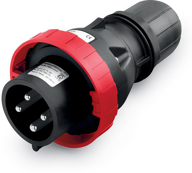 Взривозащитен щепсел 3P+N+Е 32A EX II 2GD IP66 Scame