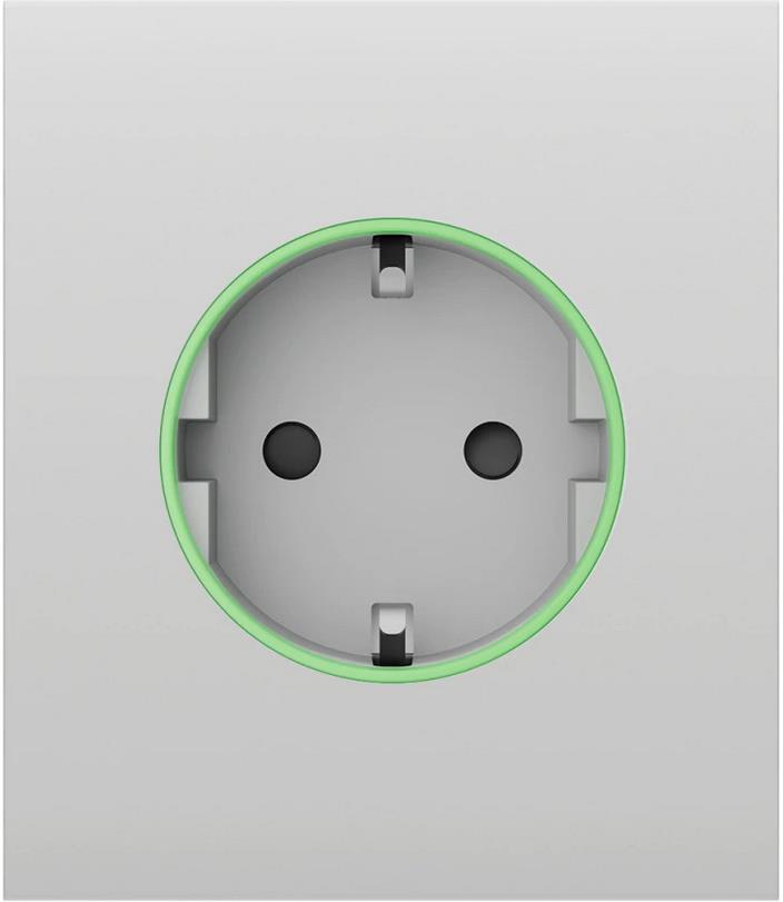 Лицев панел за контакт Smart шуко централен, бял, CenterCover Ajax