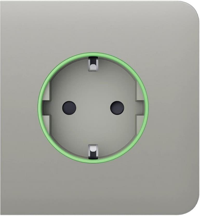 Лицев панел за контакт Smart шуко страничен, слюда, SideCover Ajax