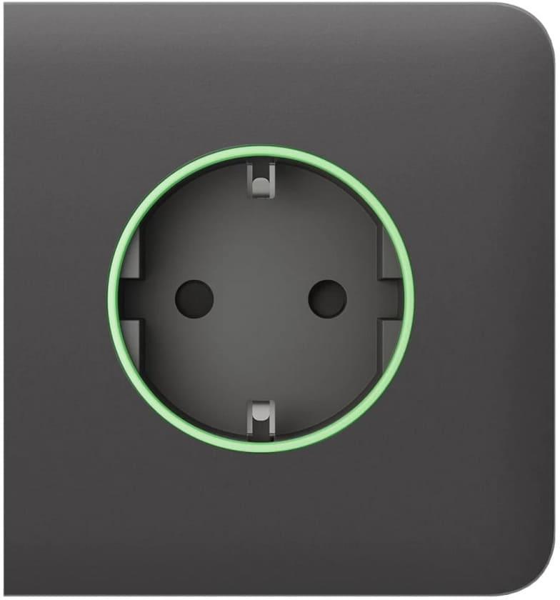 Лицев панел за контакт Smart шуко страничен, сив, SideCover Ajax