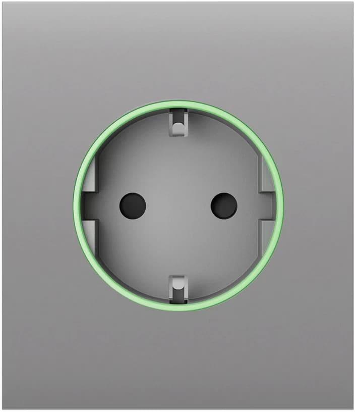 Лицев панел за контакт Smart шуко централен, мъгла, CenterCover Ajax