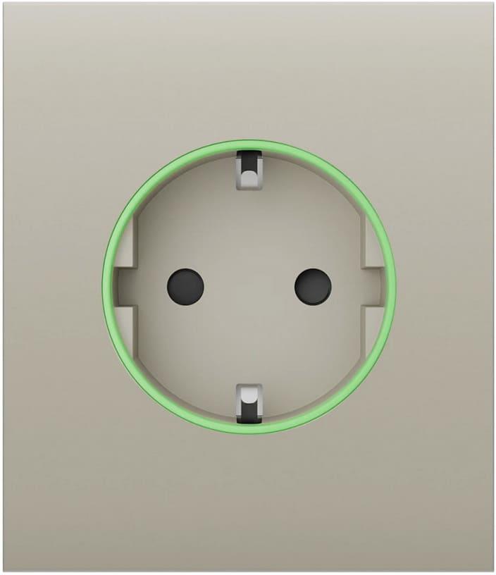 Лицев панел за контакт Smart шуко централен, крем, CenterCover Ajax