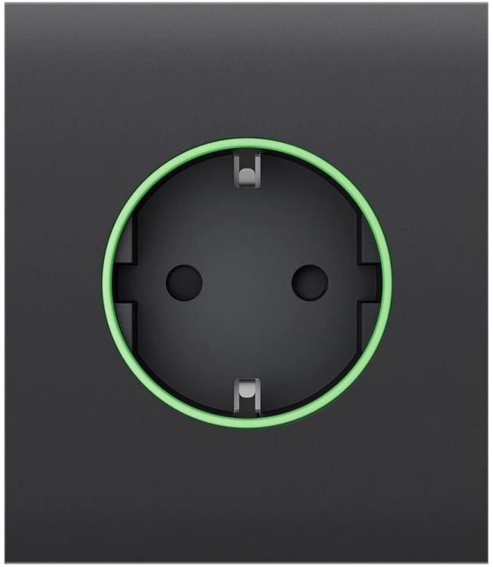 Лицев панел за контакт Smart шуко централен, графит, CenterCover Ajax