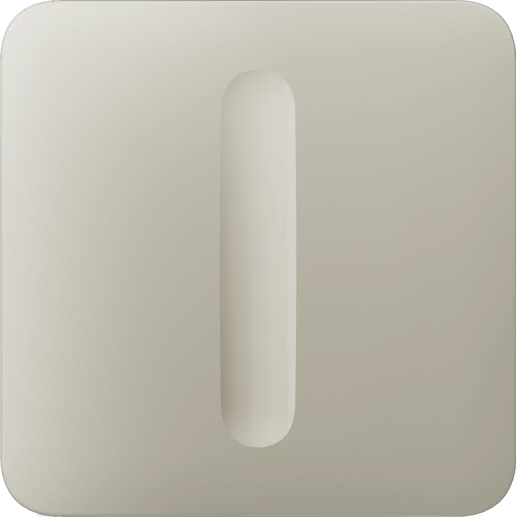 Лицев панел за Smart димер самостоятелен, крем, SoloButton Ajax