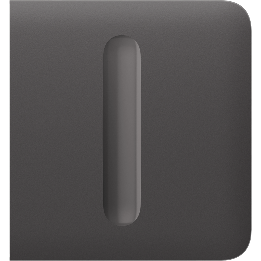 Лицев панел за Smart димер страничен, сив, SideButton Ajax