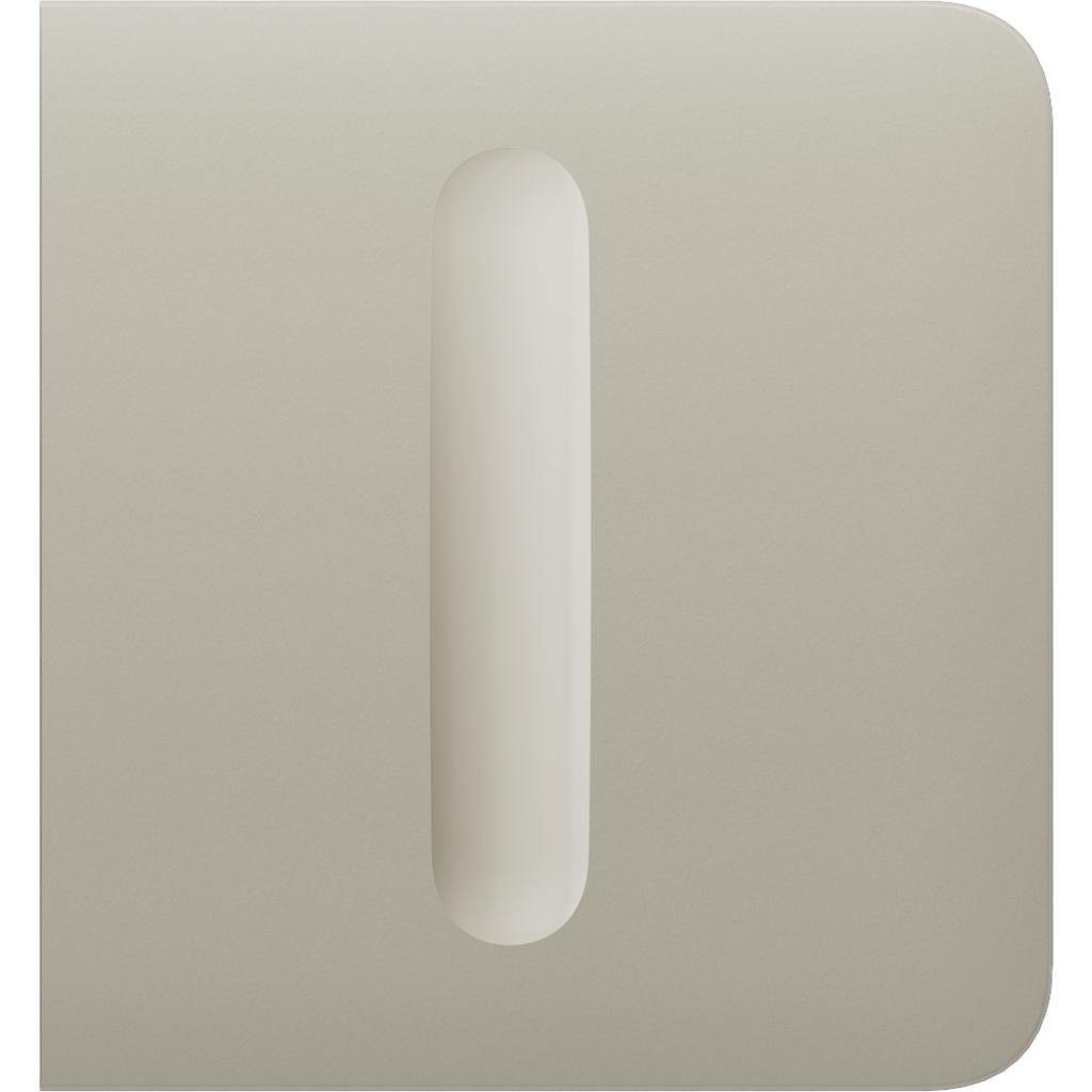 Лицев панел за Smart димер страничен, крем, SideButton Ajax