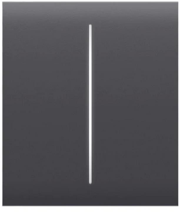 Лицев панел за Smart ключ сериен централен, графит, CenterButton Ajax