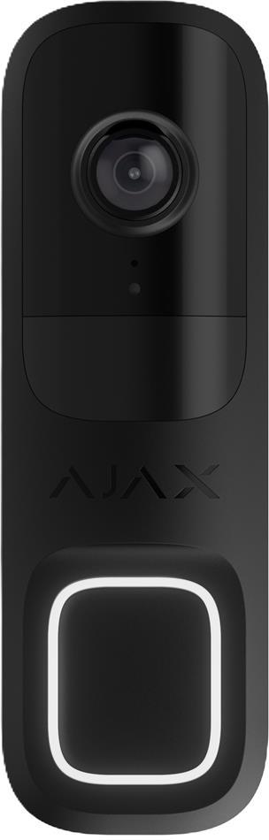 Видео бутон Wi-Fi с датчик за движение PIR, черен, Doorbell Ajax