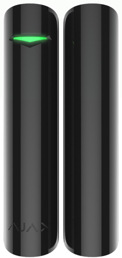 Безжичен датчик магнитен и вибрационен, с допълнителен NC контакт, IP50, черен, DoorProtect Plus Ajax