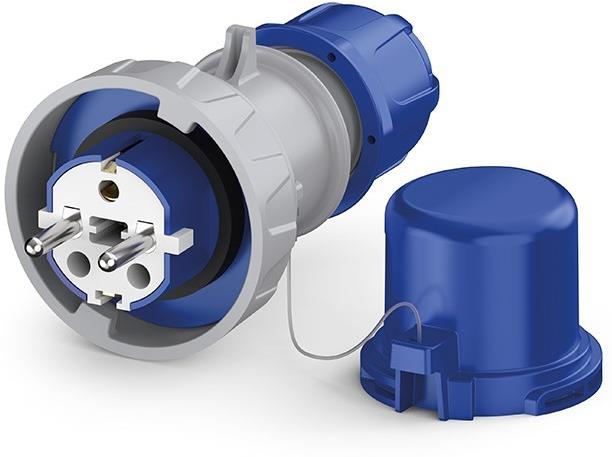 Промишлен щепсел шуко / френски стандарт 2P+Е 16A IP66/67/69 серия Domo Scame