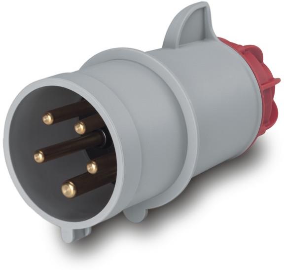 Промишлен щепсел подвижен 3P+N+E 16A 6h IP44 компактен серия XENIA Scame