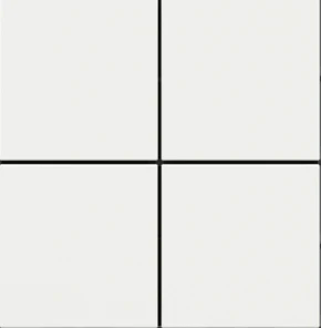 Лицев панел за 4 бутона 30x30 Linea71 Fenix White Malè EKINEX