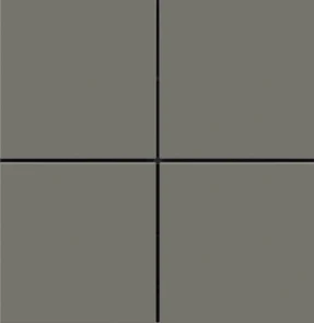 Лицев панел за 4 бутона 30x30 Linea71 Fenix Grey London EKINEX