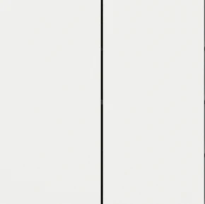 Лицев панел за 2 бутона вертикално 30x60 Linea71 Fenix White Malè EKINEX