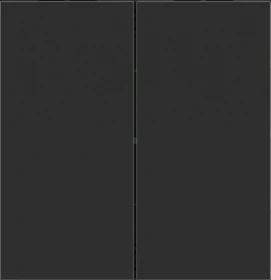 Лицев панел за 2 бутона вертикално 30x60 Linea71 Fenix Black Ingo EKINEX