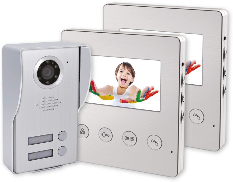 Видео-домофон комплект 2x 4.3