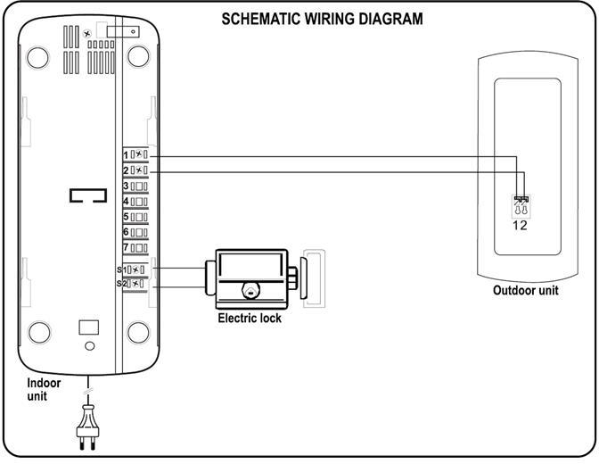 Аудио-домофон комплект слушалка и входен панел 4f Commel